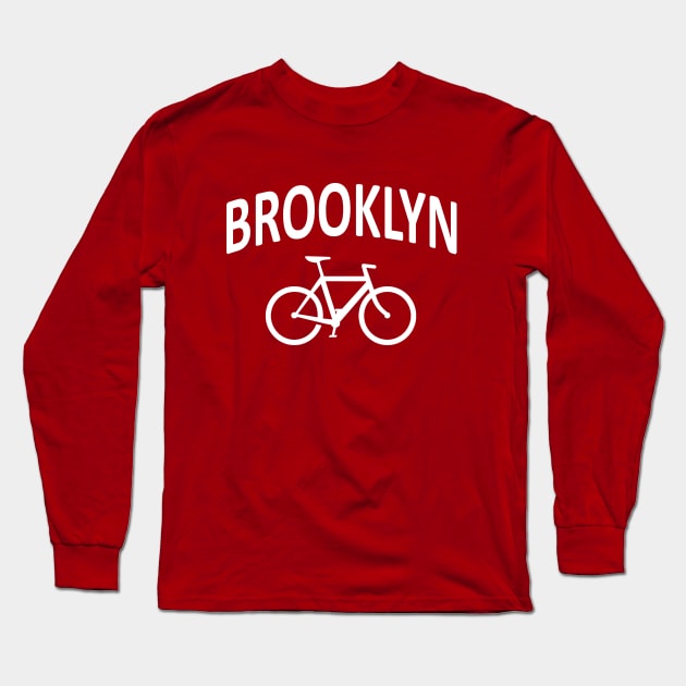 I Bike Brooklyn Long Sleeve T-Shirt by robotface